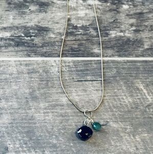 Simple faux stone necklace